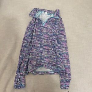 Multicolored Workout Jacket with thumb opening